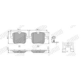 Acquista Kit pastiglie freni da JURID 574038J a buon mercato per soli 44,00 €