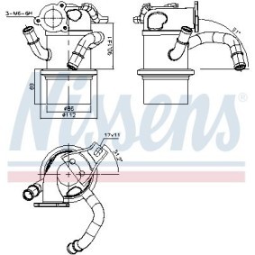 AGR Kühler 989315 SKODA SCALA von NISSENS