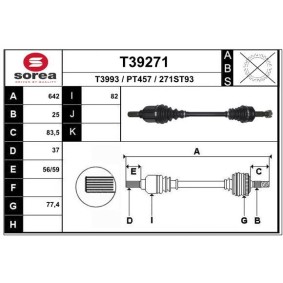 Comprar Árbol de transmisión de EAI T39271 a bajo precio de 110,33 €