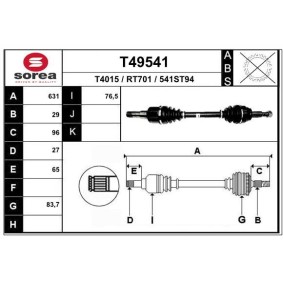 Antriebswelle T49541