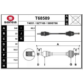Antriebswelle T68589