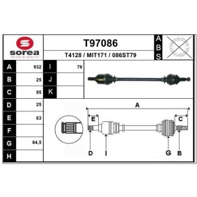 Compre Palier de EAI online para Galant VII Hatchback (E5_A, E7_A, E8_A) a precios moderados