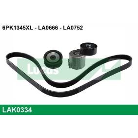 Achetez des Jeu de courroies trapézoïdales à nervures LUCAS LAK0334 à prix pour 61,94 €