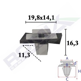 Clip, Zier- / Schutzleiste C70681