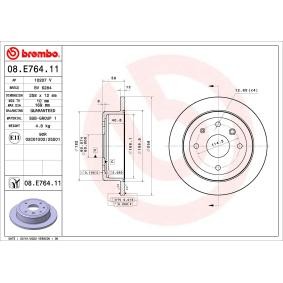 Comprar Disco de freno de BREMBO 08.E764.11 a bajo precio de 37,29 €