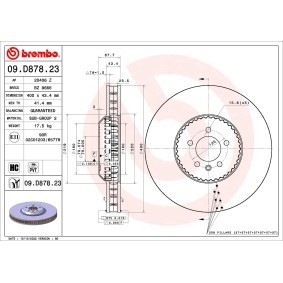Bremsscheiben von BREMBO für Range Rover V (L460) günstig online kaufen