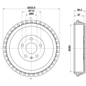 Bremstrommel MBD436 VOLKSWAGEN ID.7 von MINTEX