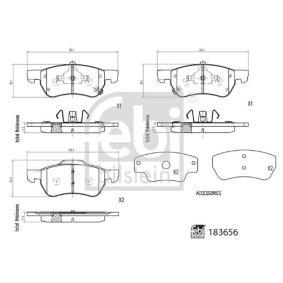 Comprar Juego de pastillas de freno de FEBI BILSTEIN 183656 a bajo precio de 63,87 €