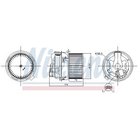 Achetez des Pulseur d'air habitacle NISSENS 87591 à prix pour 102,34 €