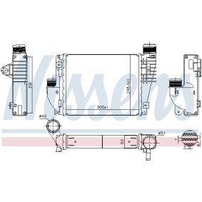 Köp Intercooler av NISSENS 961522 till det låga priset 4181,99 kr