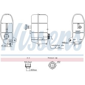 Achetez des Vase d'expansion, liquide de refroidissement NISSENS 996332 à prix pour 39,29 €