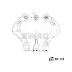 Acquista Braccio oscillante, sospensione ruota da SWAG 33 10 9061 a buon mercato per soli 58,40 €