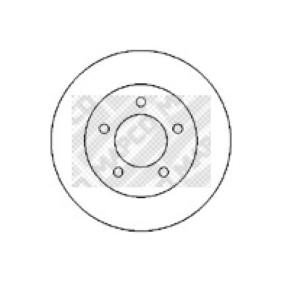 Achetez des Disque de frein MAPCO 15984 à prix pour 22,44 €