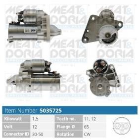 Köp Startmotor av MEAT & DORIA 5035725 till det låga priset 1815,06 kr