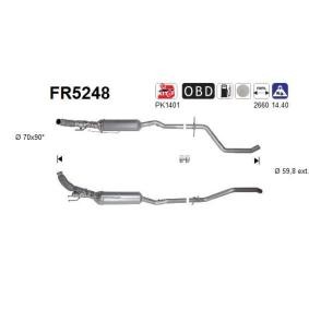 Köp Partikelfilter (DPF) av AS FR5248 till det låga priset 9015,92 kr