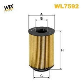 Ölfilter WL7592 für ROLLS-ROYCE