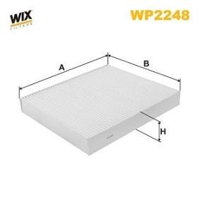 Kjøp Kupefilter av WIX FILTERS WP2248 til den lave prisen 322,00 NOK