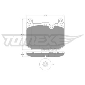 Köp Bromsbelägg av TOMEX brakes TX 18-481 till det låga priset 757,65 kr