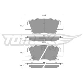 Osta Jarrupalat, levyjarru TOMEX brakes:llä TX 60-24 edullisesti hintaan 80,69 €