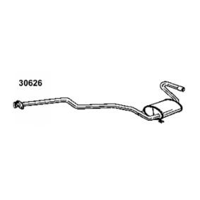 Mittelschalldämpfer 30626