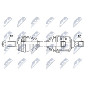 Comprar Árbol de transmisión de NTY NPW-MS-073 a bajo precio de 197,15 €