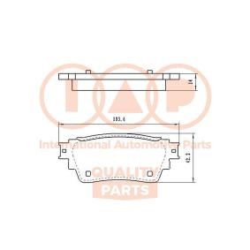 Bremsbeläge von IAP QUALITY PARTS