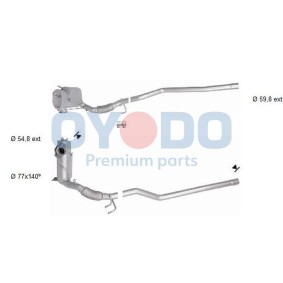 Partikelfilter (DPF) 20N0129-OYO AUDI Q3 von Oyodo