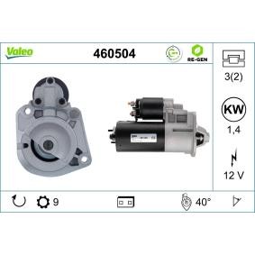 Köp Startmotor av VALEO 460504 till det låga priset 1659,55 kr