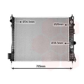 Achetez des Radiateur du moteur VAN WEZEL 37002655 à prix pour 259,45 €