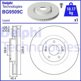 Compre Disco de travão da DELPHI BG9509C a um preço baixo por 63,91 €