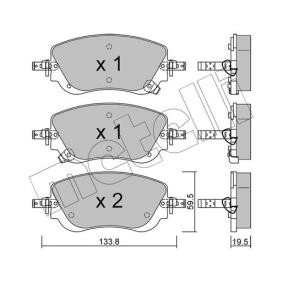 Acquista Kit pastiglie freni da METELLI 22-1325-0 a buon mercato per soli 55,52 €
