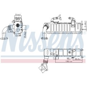 AGR-Kühler von NISSENS für HILUX III Pick-up (TGN1_, GGN2_, GGN1_, KUN2_, KUN1_) günstig online kaufen