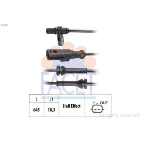 Achetez des Capteur ABS FACET 21.0337 à prix pour 63,01 €