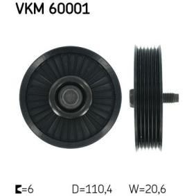 Achetez des Galet enrouleur de courroie d'accessoire SKF VKM 60001 à prix pour 93,92 €