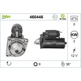 Köp Startmotor av VALEO 460446 till det låga priset 1456,61 kr