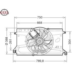 Kühlerlüfter DER10011 von DENSO günstig für 264,60 € online kaufen