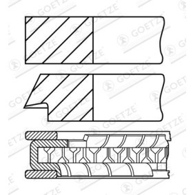 Acquista Fasce elastiche da GOETZE ENGINE online per Scorpio II Station Wagon (GNR, GGR) a prezzi moderati