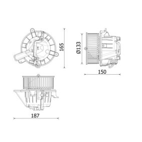 Innenraumgebläse von MAHLE ORIGINAL AB 325 000P