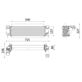 Kjøp Intercooler av MAHLE ORIGINAL CI 646 001P til den lave prisen 3521,91 NOK