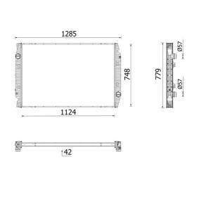 Achetez des Radiateur du moteur MAHLE ORIGINAL CR 2722 000P à prix pour 1267,38 €