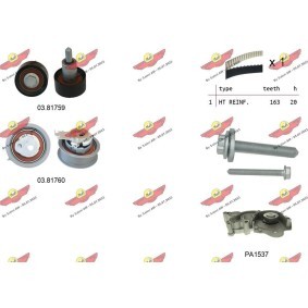 Achetez des Kit de distribution + pompe à eau AUTOKIT 04.5363PA à prix pour 280,24 €