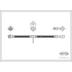 Comprar Latiguillo de freno de CORTECO 19032230 a bajo precio de 24,95 €