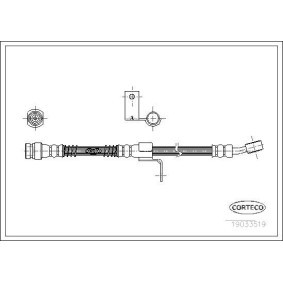 Comprar Latiguillo de freno de CORTECO 19033519 a bajo precio de 29,33 €