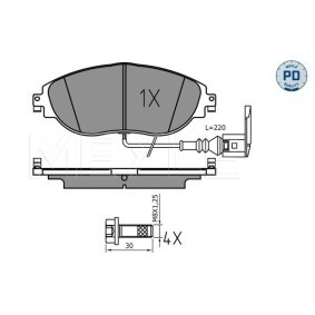 Compre Correia trapezoidal estriada da MEYLE 050 004 1055 a um preço baixo por 5,99 €