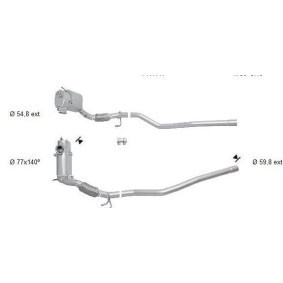 Partikelfilter (DPF) VK-454 AUDI Q3 von VEGAZ