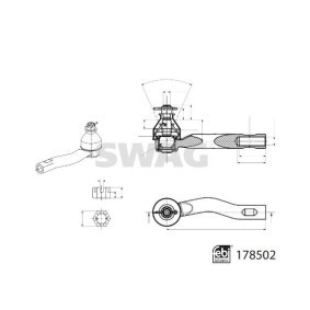 Compre Braço de suspensão da SWAG 70 73 0057 a um preço baixo por 37,01 €