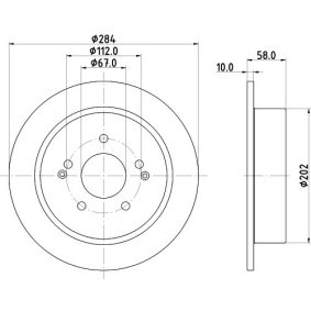 Comprar Disco de freno de HELLA 8DD 355 135-251 a bajo precio de 32,95 €