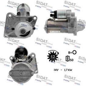 Comprar Motor de arranque de SIDAT S12BH0923 a bajo precio de 193,09 €