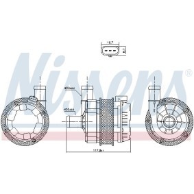 Wasserpumpe von NISSENS 831350