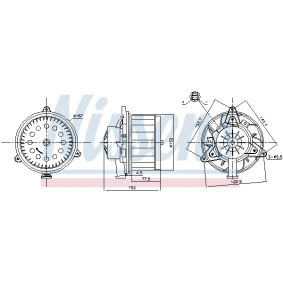 Achetez des Pulseur d'air habitacle NISSENS 87618 à prix pour 66,56 €
